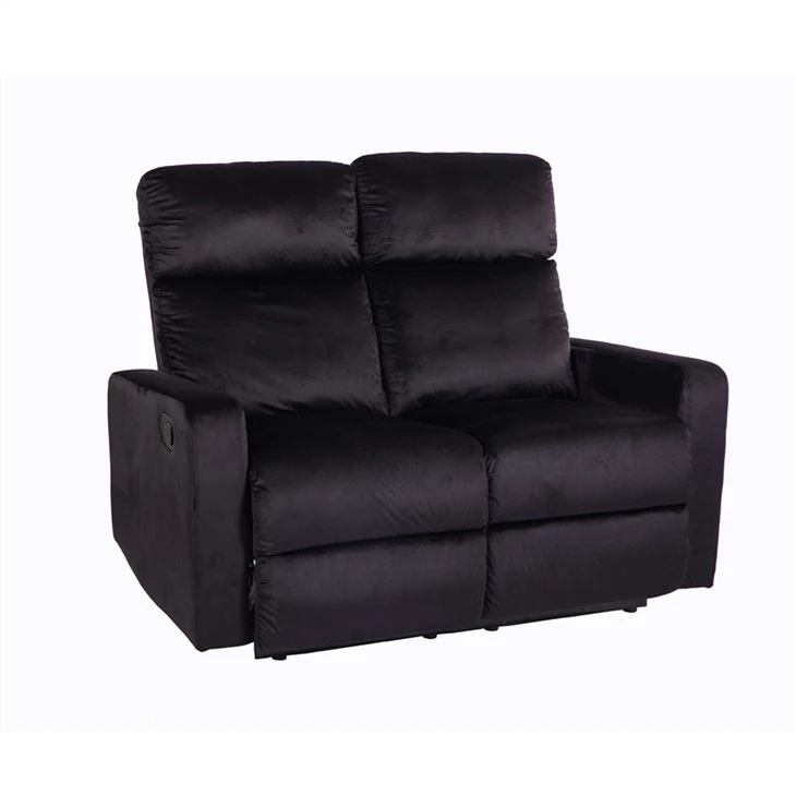 Dwuosobowa rozkładana sofa z aksamitnej tkaniny