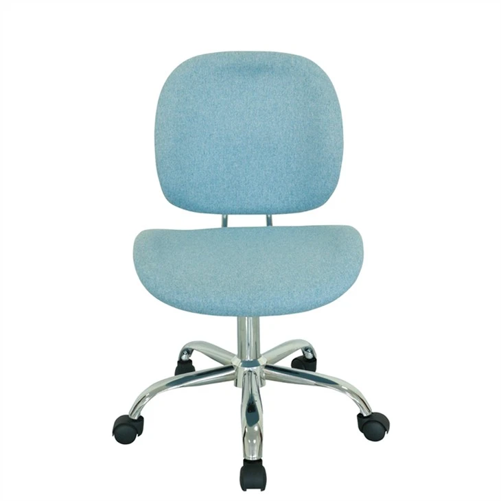 Ergonomiczna konstrukcja Niebieskie krzesło biurowe z regulacją wysokości