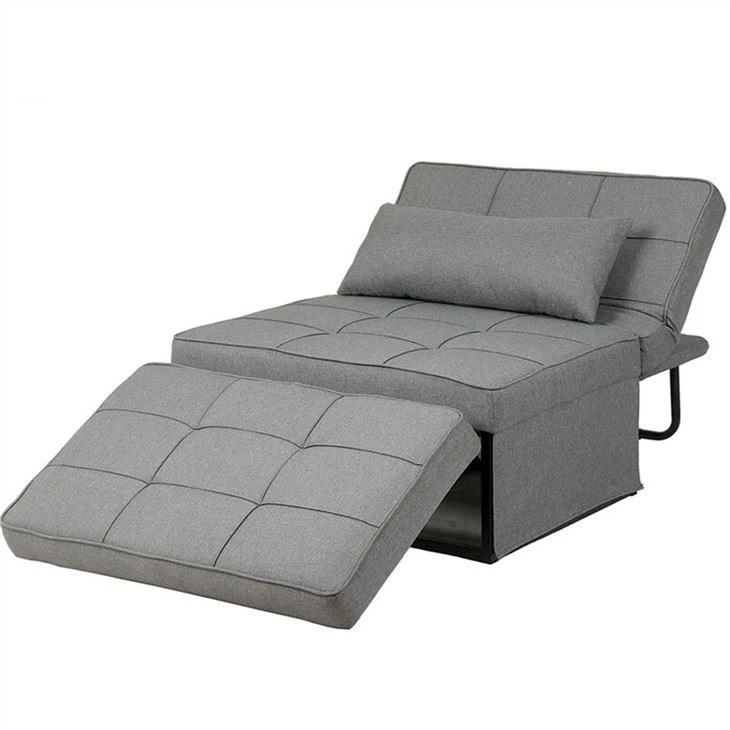 Rozkładana rozkładana sofa Partner Linen Tufed Futon