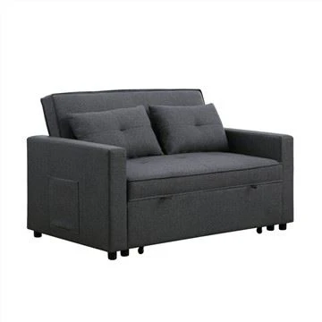 Rozkładana rozkładana sofa Partner Linen Tufed Futon
