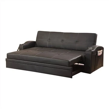 Składana sofa ze skóry PU