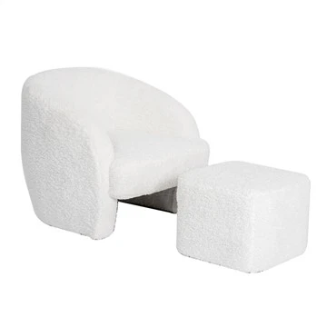 Pojedyncza sofa z podnóżkiem