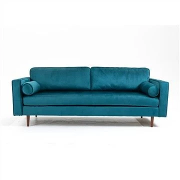 Nowoczesna, lekka, luksusowa sofa z aksamitnej tkaniny